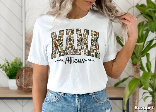 MAMA camo shirt with name