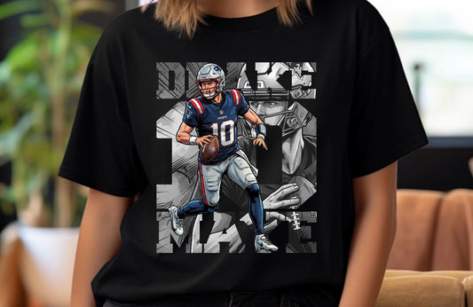 New England Patriot Drake Maye t-shirt